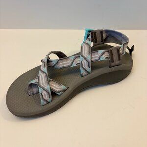 Chaco Z Cloud 2 Z2 Size 8 Women Candy Gray Turquoise Sport Sandal EUC